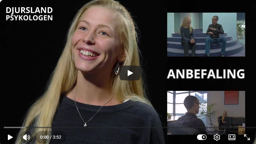 Stillbillede fra videoen, hvor Freja fortæller om sin oplevelse